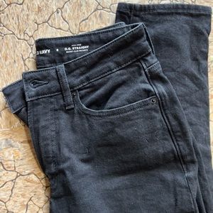 Old Navy Curvy High-waisted Straight Black Ankle Jeans